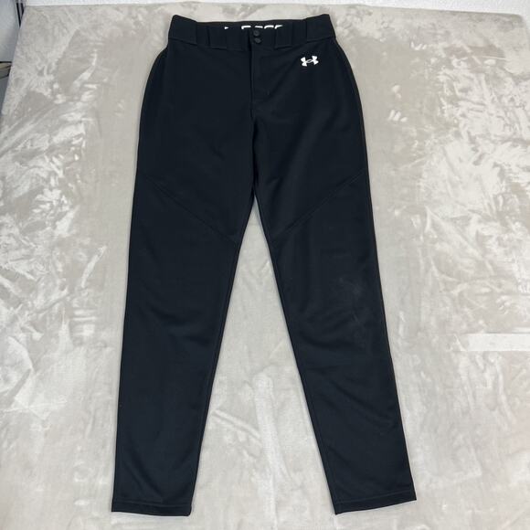 Under Armour Utility Baseball Pants Mens Medium Black Performance Tapered Leg - Picture 1 of 15